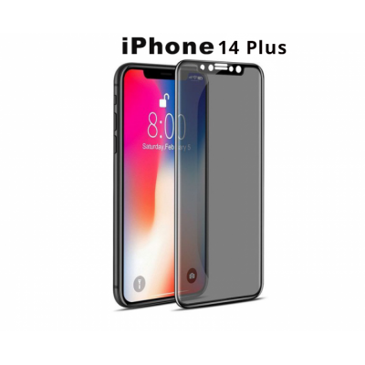 Folie Protectie ecran Apple iPhone 14 Plus, Privacy Premium Glass , Full Cover